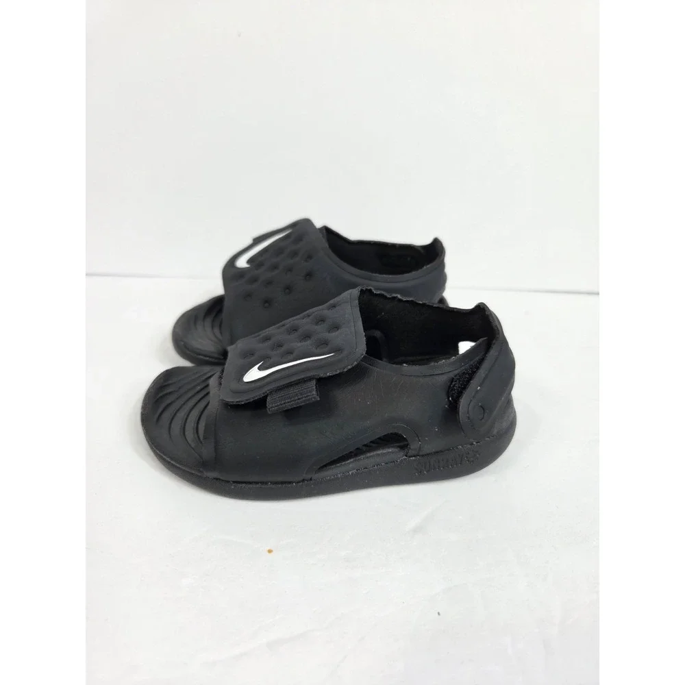 Nike sunray Black Sandals  adjust  baby / toddler Sz 4 C 4C